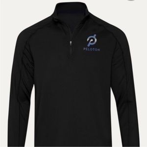 Peloton x Rhone Courtside 1/4 Zip Black.
